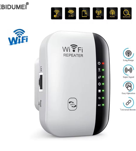 300Mbps Wifi Repeater Wifi Extender Amplifier Wifi Booster Wi Fi Signal 802.11N Long Range Wireless Wi-Fi Repeater Access Point